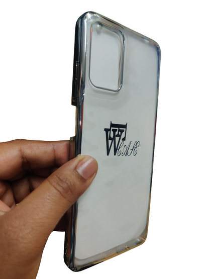 Motorola Moto G05 Premium Quality Hard Plastic Transparent Side Chrome Back Cover Case - Royal Star