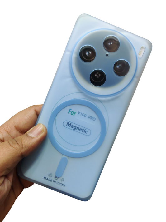 Vivo X100 Pro Premium Quality Magsafe Matte Hard Plastic Back Cover Case