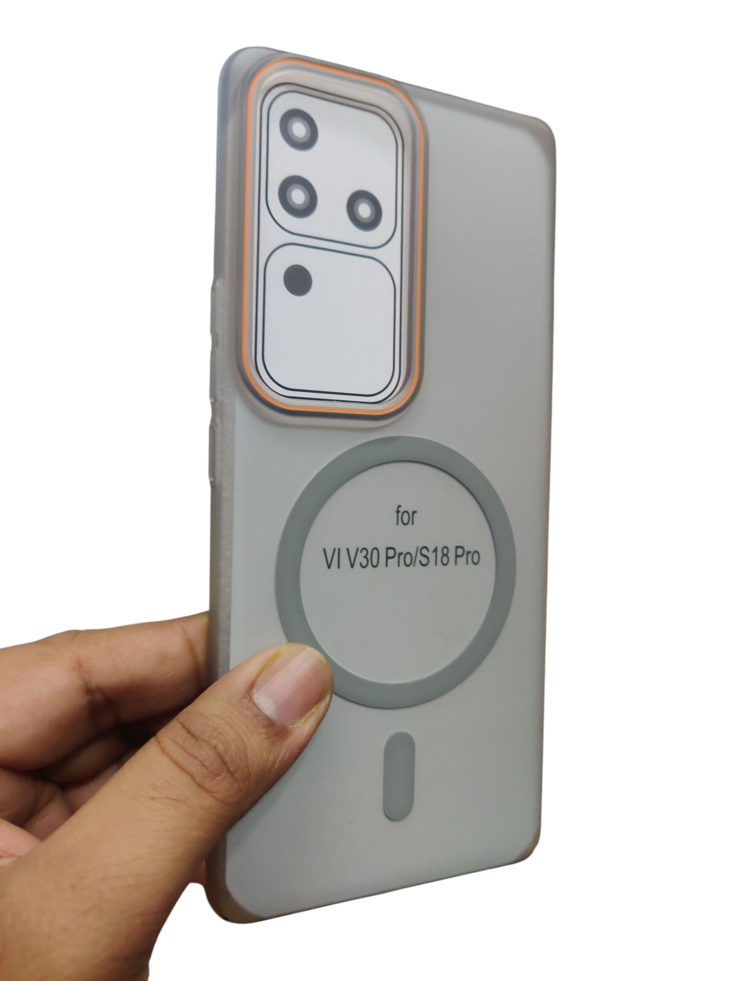 Vivo V30 & V30 Pro Royal Star Premium Quality Magsafe Matte Hard Plastic Back Cover Case