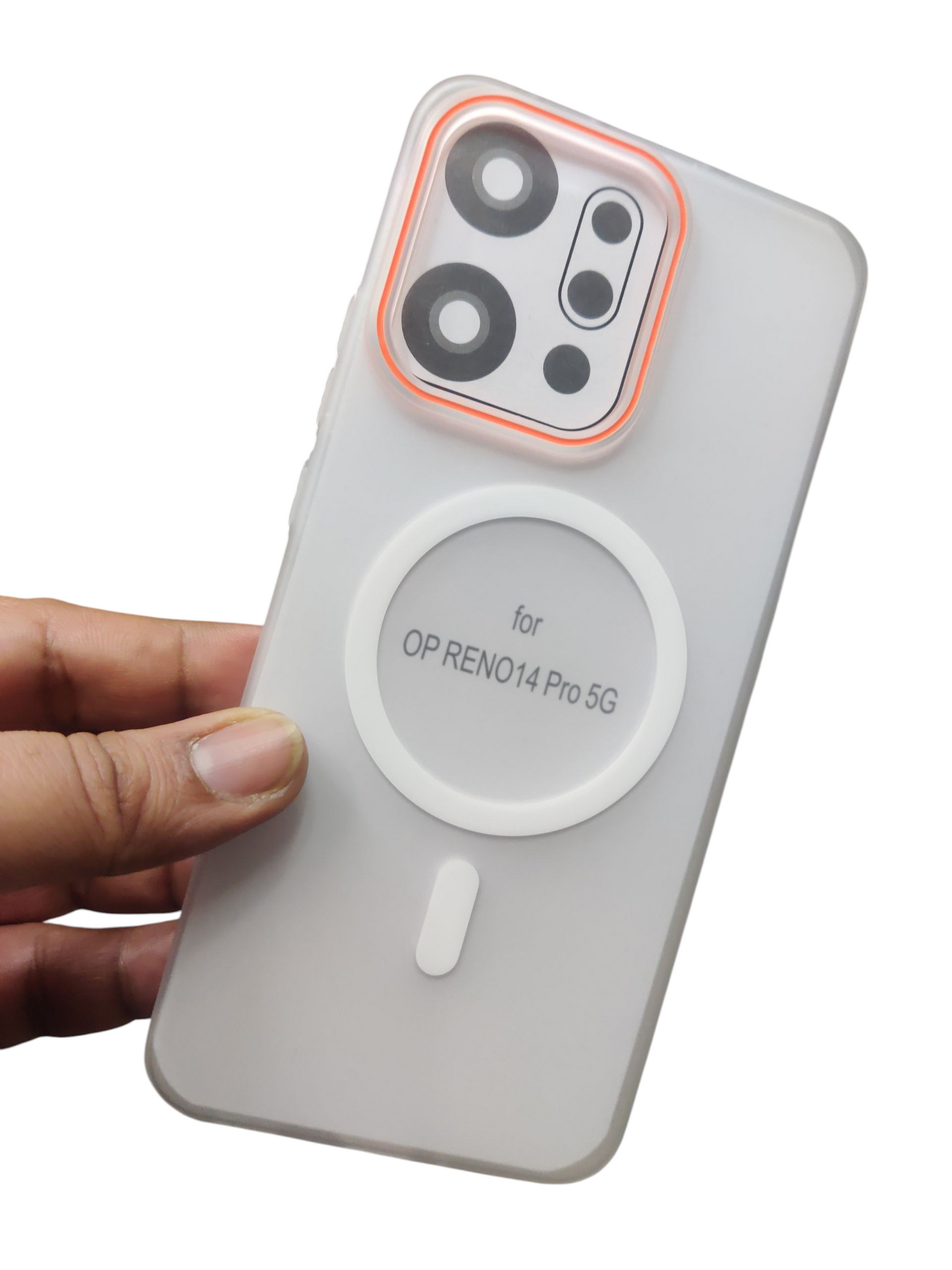 Oppo Reno 14 Pro 5G Royal Star Premium Quality Magsafe Matte Hard Plastic Back Cover Case - Royal Star