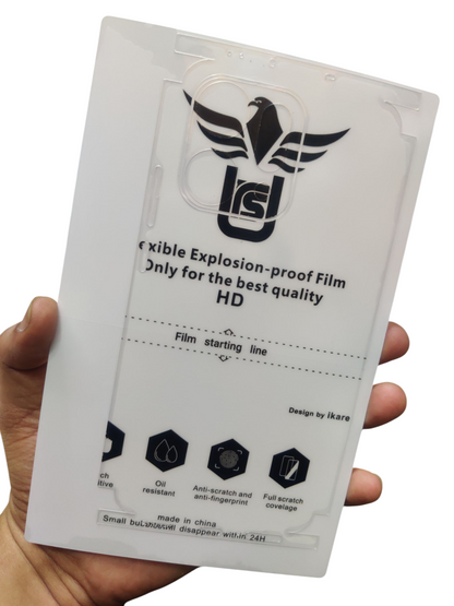 Oppo Reno 14 Pro 5G Matte & Clear Finish Back Lamination Membrane Protector Protection Guard