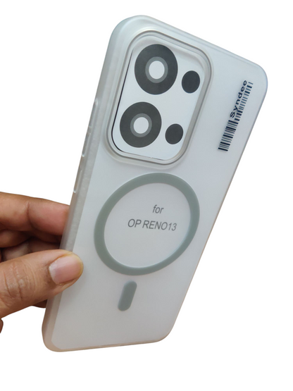 Oppo Reno 13 Syndee Premium Quality Magsafe Matte Hard Plastic Back Cover Case - Royal Star