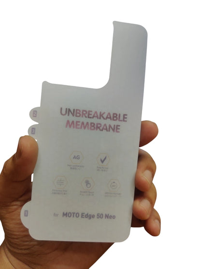 Motorola Moto Edge 50 Neo 5g Matte Finish Back Membrane Protector Protection Guard - Royal Star