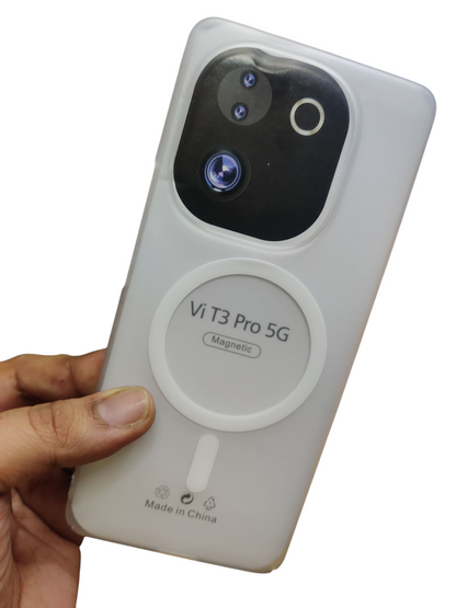 Vivo T3 Pro / iQOO Z9S Pro 5G Premium Quality Magsafe Matte Hard Plastic Back Cover Case - Royal Star