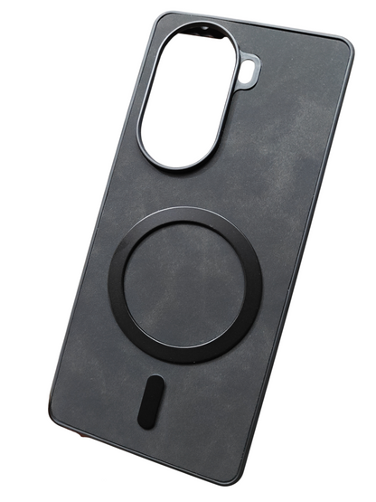 Oppo Reno 11 5G Magsafe Premium Quality Leather ( Side Soft, Back Hard ) Back Cover Case - Royal Star