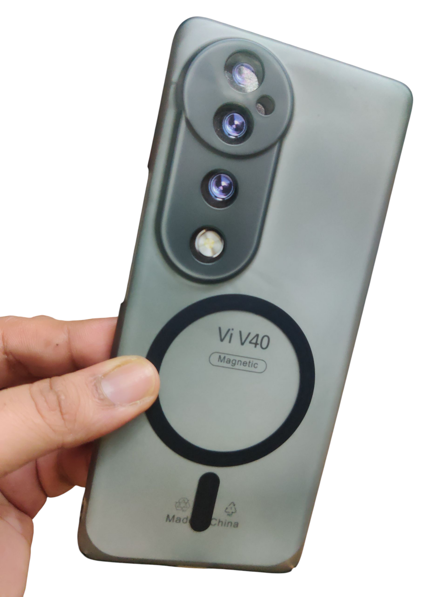 Vivo V40 / V40 Pro / T3 Ultra Premium Quality Magsafe Matte Hard Plastic Back Cover Case - Royal Star