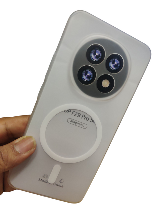 Oppo F29 Pro 5G Premium Quality Magsafe Matte Hard Plastic Back Cover Case