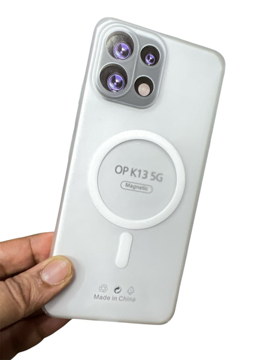 Oppo K13 5G Premium Quality Magsafe Matte Hard Plastic Back Cover Case