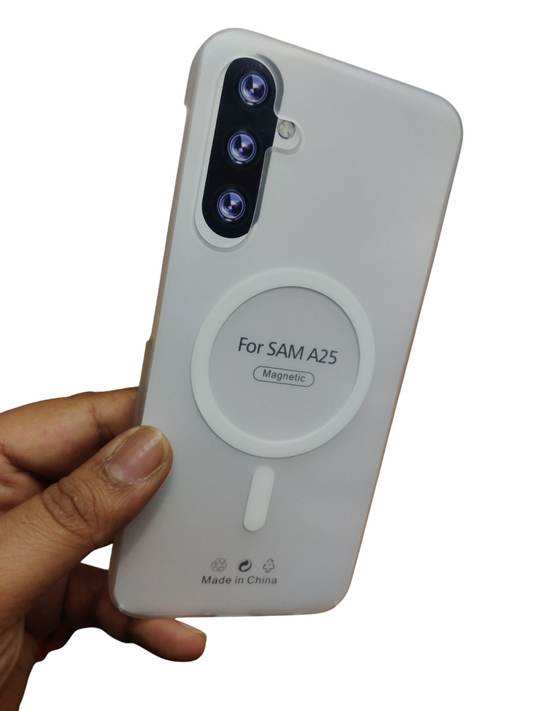 Samsung Galaxy A25 Premium Quality Magsafe Matte Hard Plastic Back Cover Case