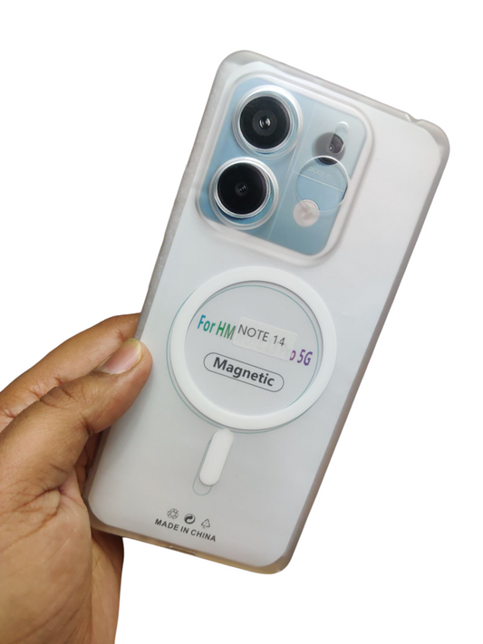 Xiaomi Redmi Note 14 5G Premium Quality Magsafe Matte Hard Plastic Back Cover Case