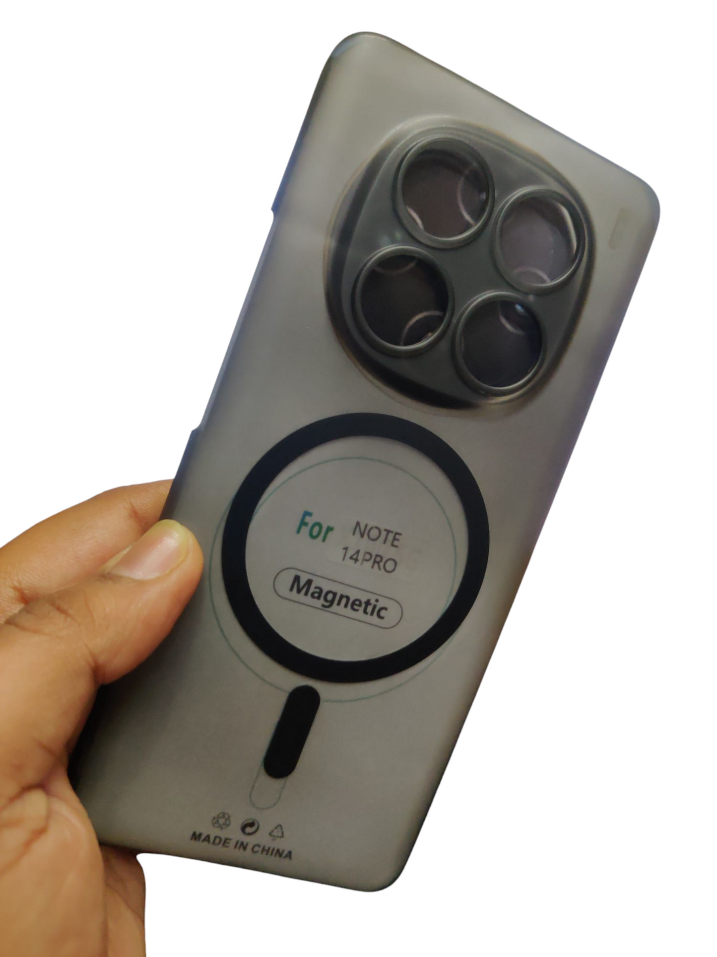 Xiaomi Redmi Note 14 Pro Premium Quality Magsafe Matte Hard Plastic Back Cover Case - Royal Star