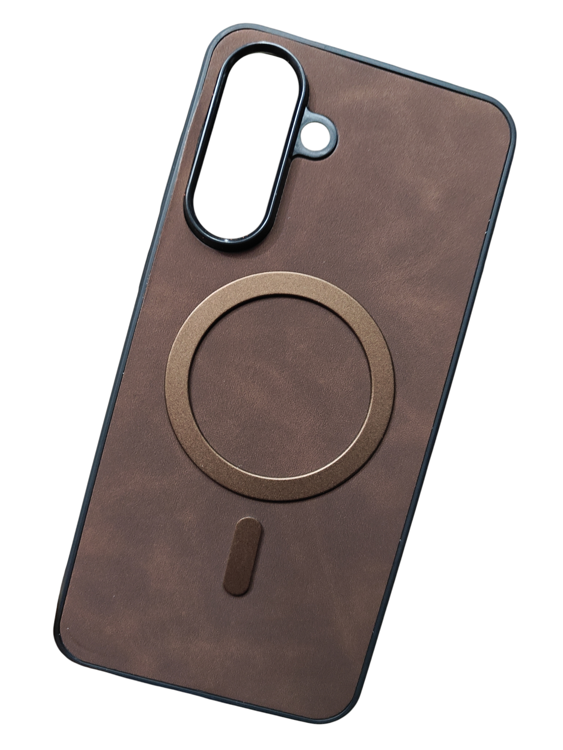 Samsung Galaxy A56 / A36 5G Magsafe Premium Quality Leather ( Side Soft, Back Hard ) Back Cover Case - Royal Star