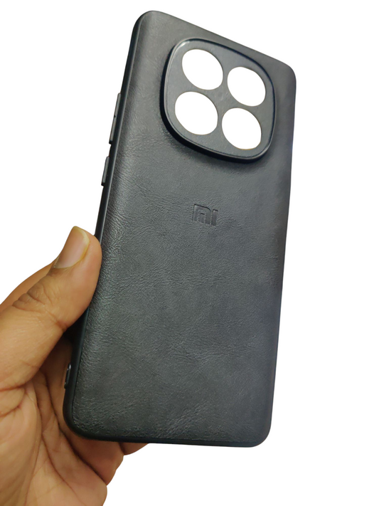 Xiaomi Redmi Note 14 Pro Plus Luxury Leather ( Side Soft, Back Hard ) Back Cover Case