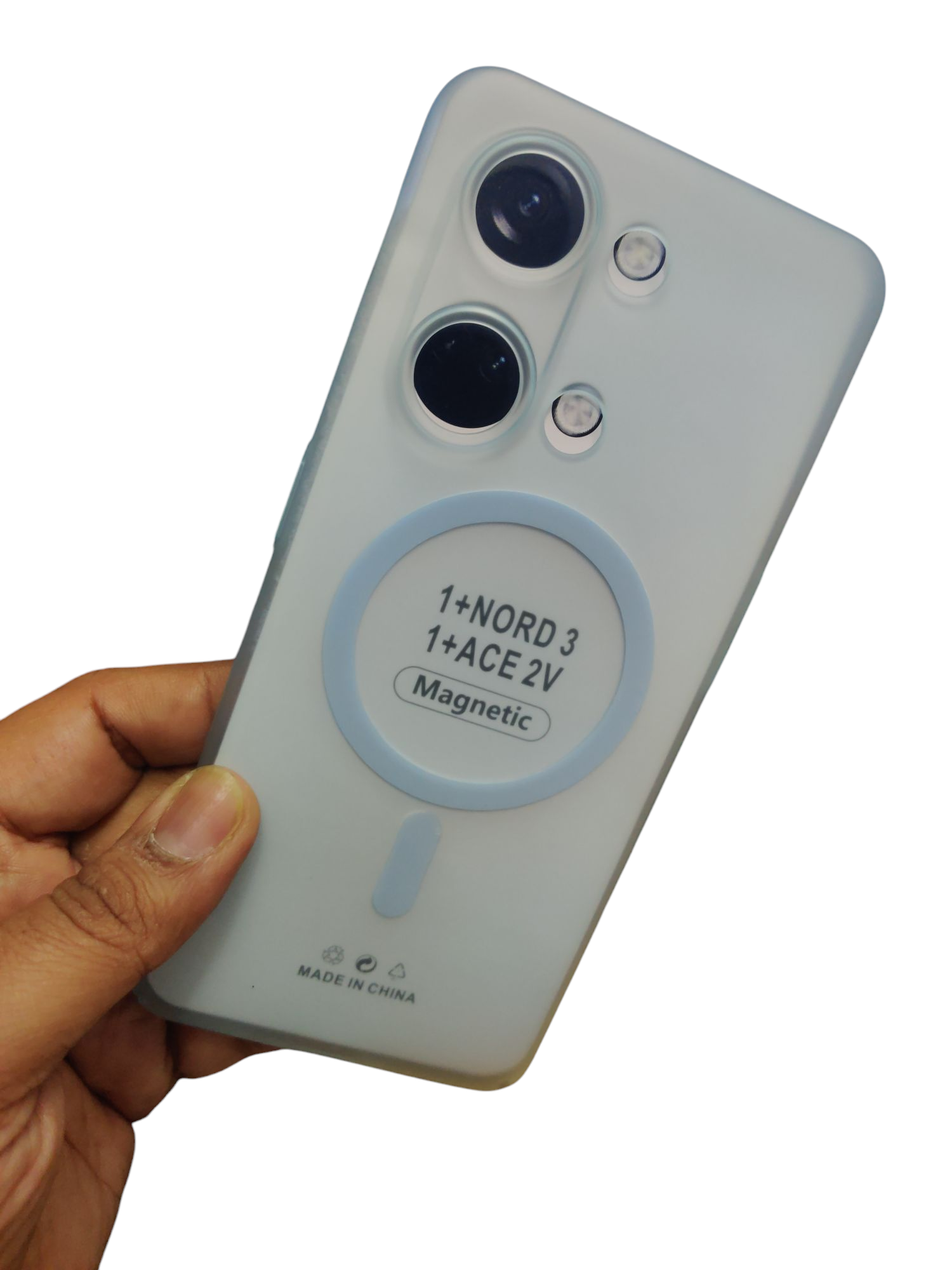 OnePlus Nord 3 5G Premium Quality Magsafe Matte Hard Plastic Back Cover Case - Royal Star