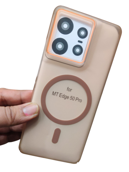 Motorola Moto Edge 50 Pro Royal Star Premium Quality Magsafe Matte Hard Plastic Back Cover Case