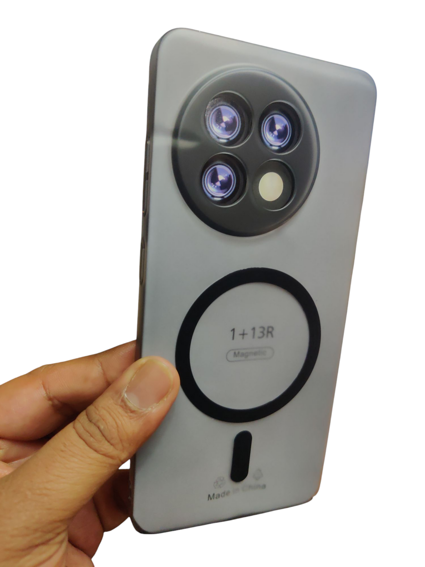 OnePlus 13R 5G Premium Quality Magsafe Matte Hard Plastic Back Cover Case - Royal Star