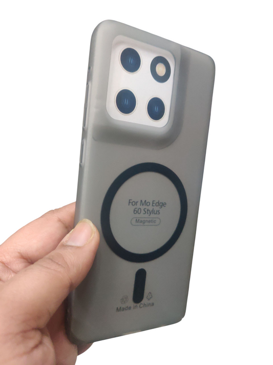 Motorola Moto Edge 60 Stylus Premium Quality Magsafe Matte Hard Plastic Back Cover Case