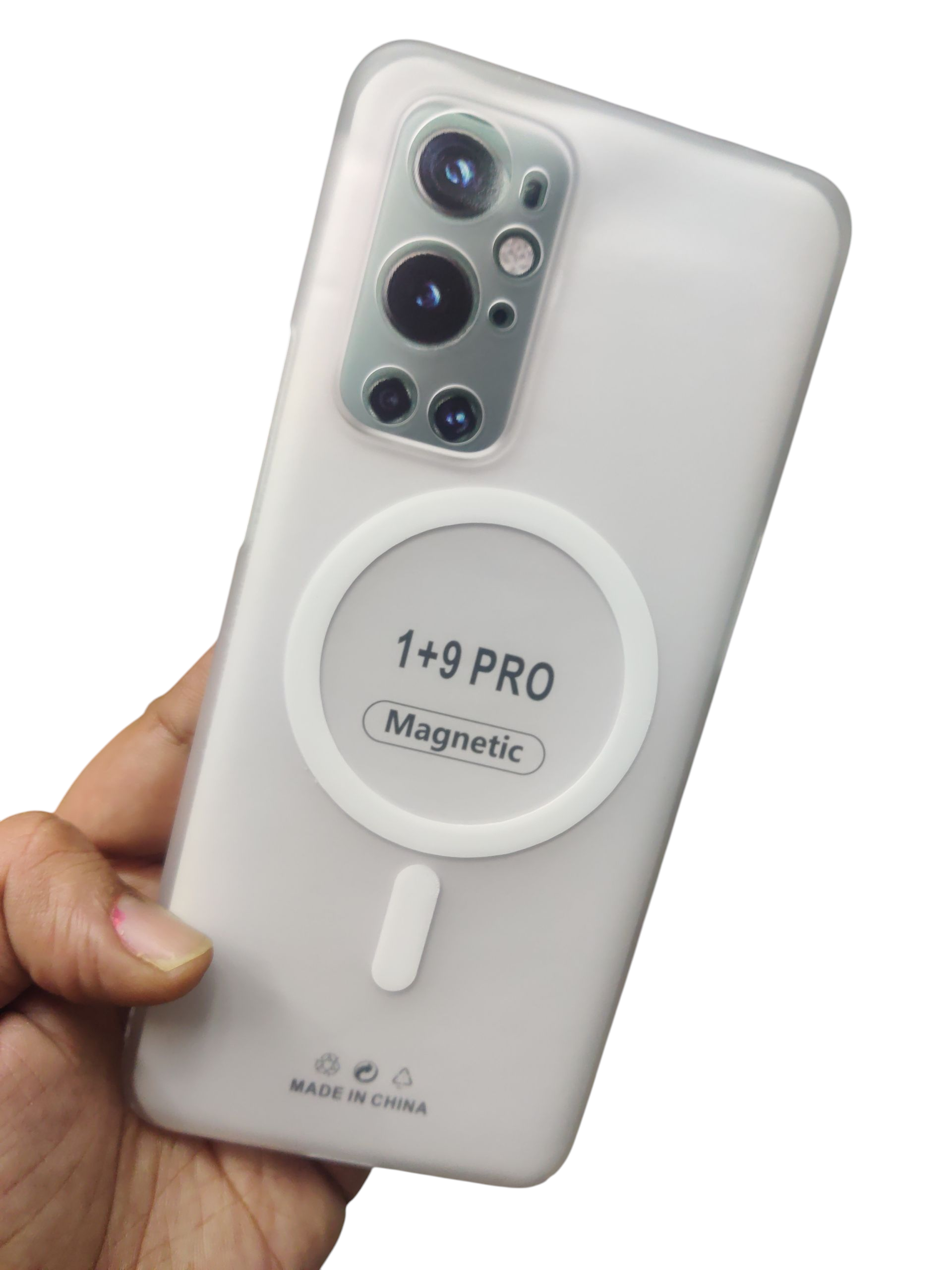 OnePlus 9 Pro Premium Quality Magsafe Matte Hard Plastic Back Cover Case - Royal Star