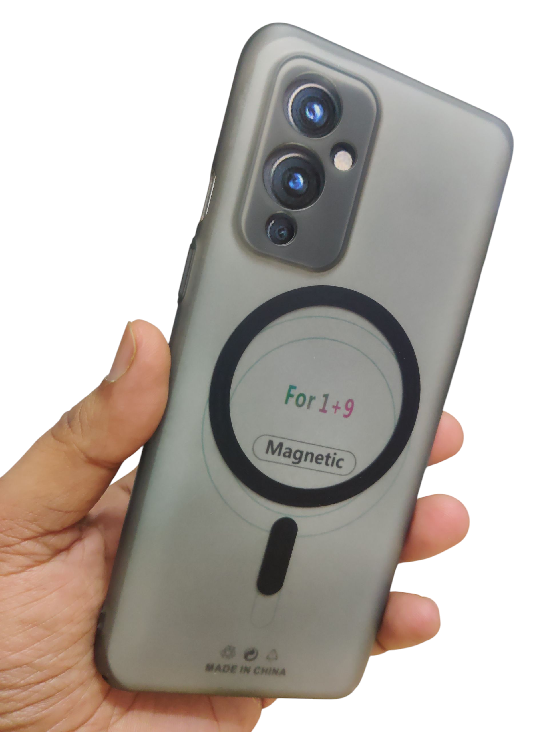 OnePlus 9 Premium Quality Magsafe Matte Hard Plastic Back Cover Case - Royal Star