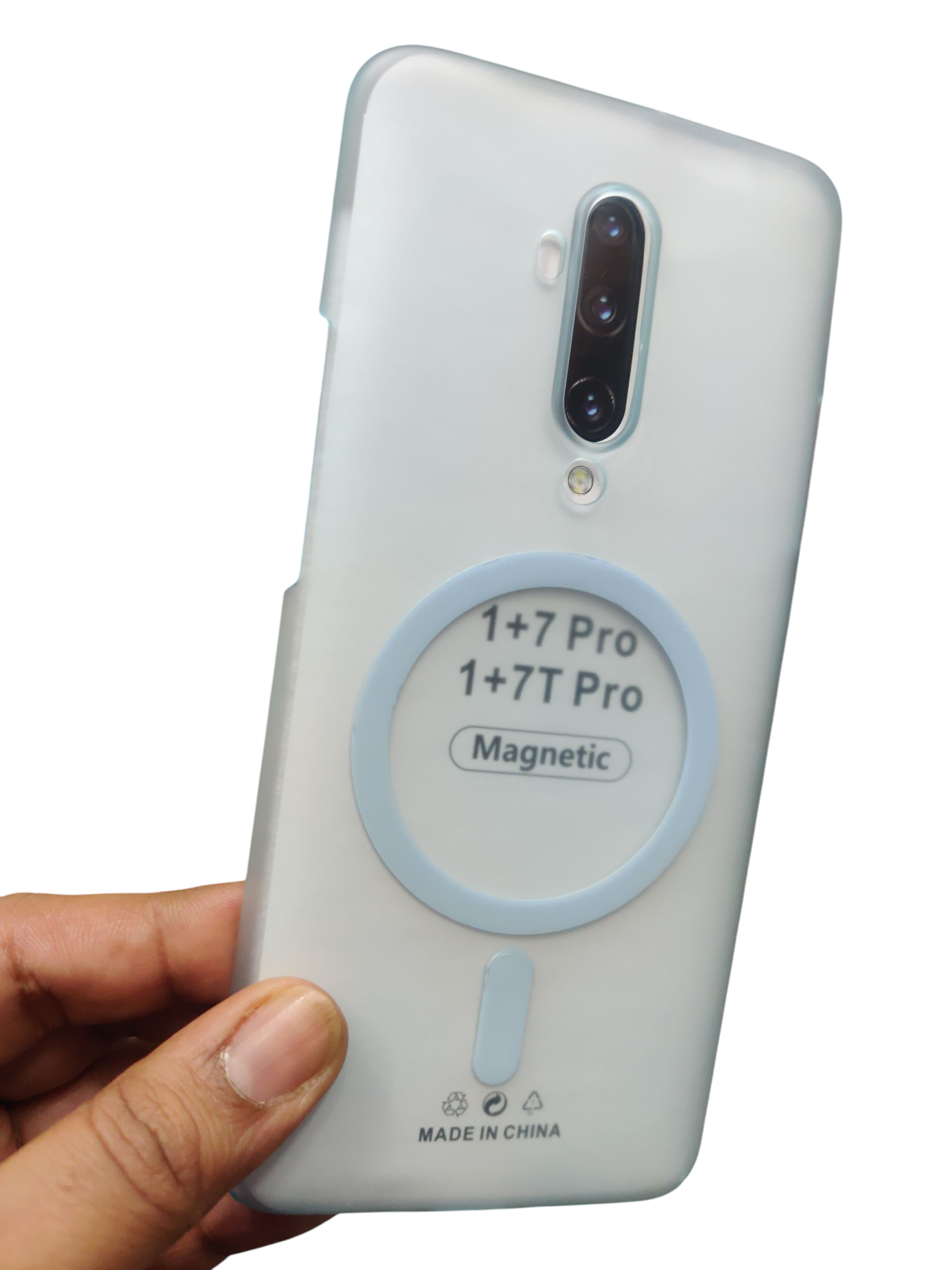 OnePlus 7 Pro / OnePlus 7T Pro Premium Quality Magsafe Matte Hard Plastic Back Cover Case - Royal Star