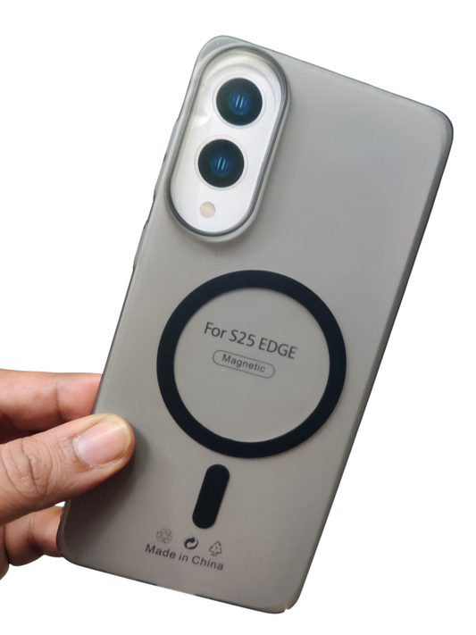 Samsung Galaxy S25 Edge 5G Premium Quality Magsafe Matte Hard Plastic Back Cover Case