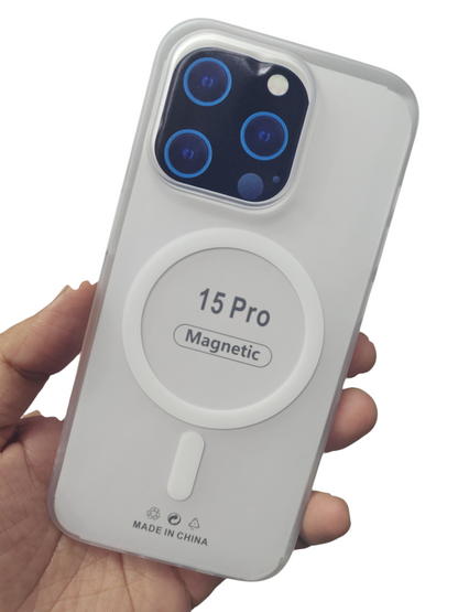 Apple iPhone 15 Pro Premium Quality Magsafe Matte Hard Plastic Back Cover Case