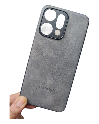 Oppo Reno 14 Pro 5G Luxury Leather ( Side Soft, Back Hard ) Back Cover Case - Royal Star