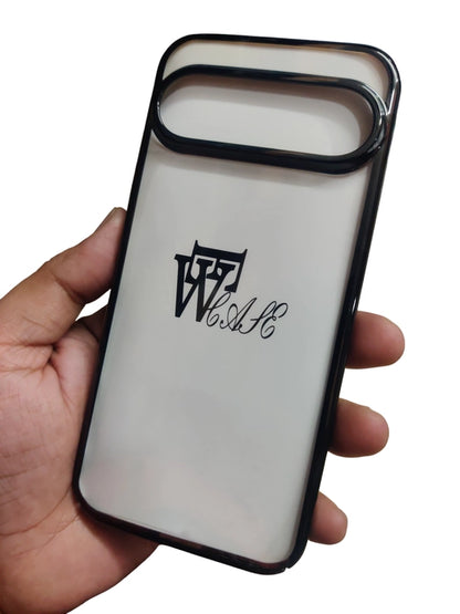 Google Pixel 9 Premium Quality Hard Plastic Transparent Side Chrome Back Cover Case - Royal Star