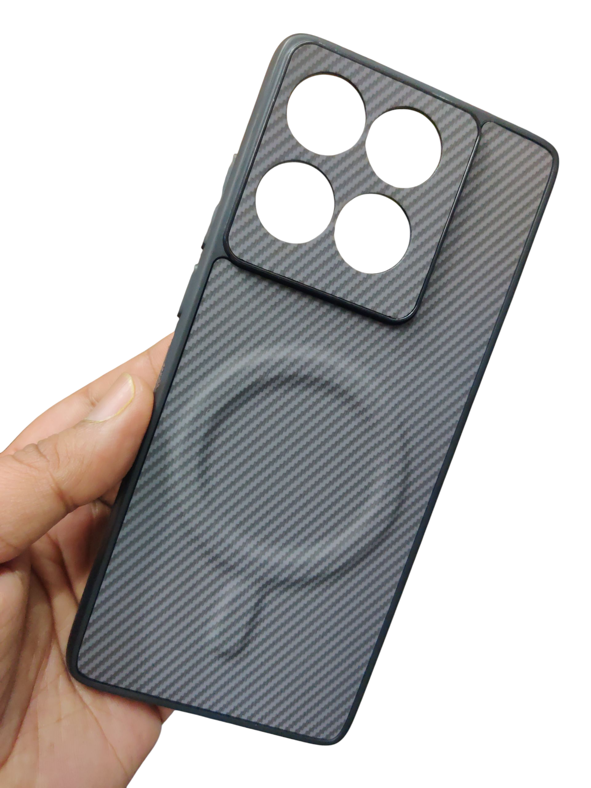 Motorola Moto Edge 60 Fusion Premium Quality Carbon Leather Magsafe Hard Back Cover Case - Royal Star