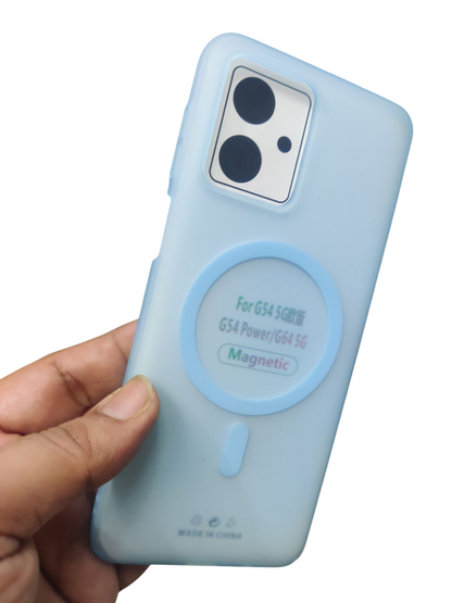 Motorola G54 / G54 Power / G64 5G Premium Quality Magsafe Matte Hard Plastic Back Cover Case