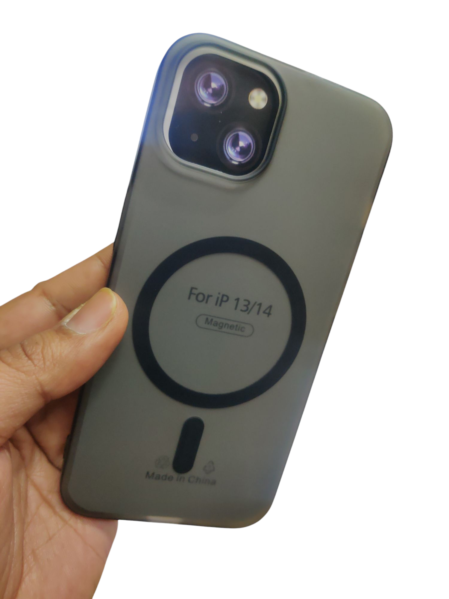 Apple iPhone 14 Premium Quality Magsafe Matte Hard Plastic Back Cover Case - Royal Star