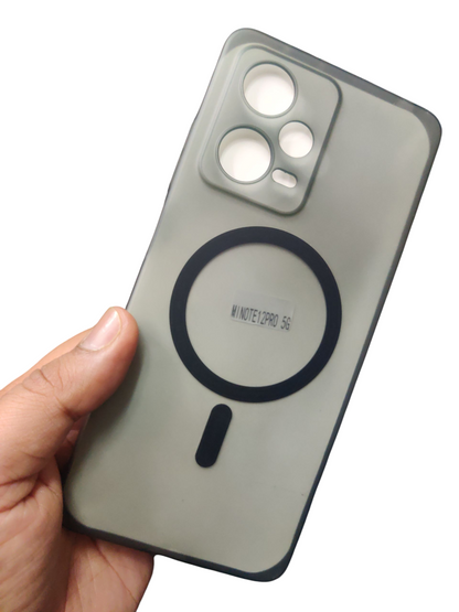 Xiaomi Redmi Note 12 Pro 5G Premium Quality Magsafe Matte Hard Plastic Back Cover Case