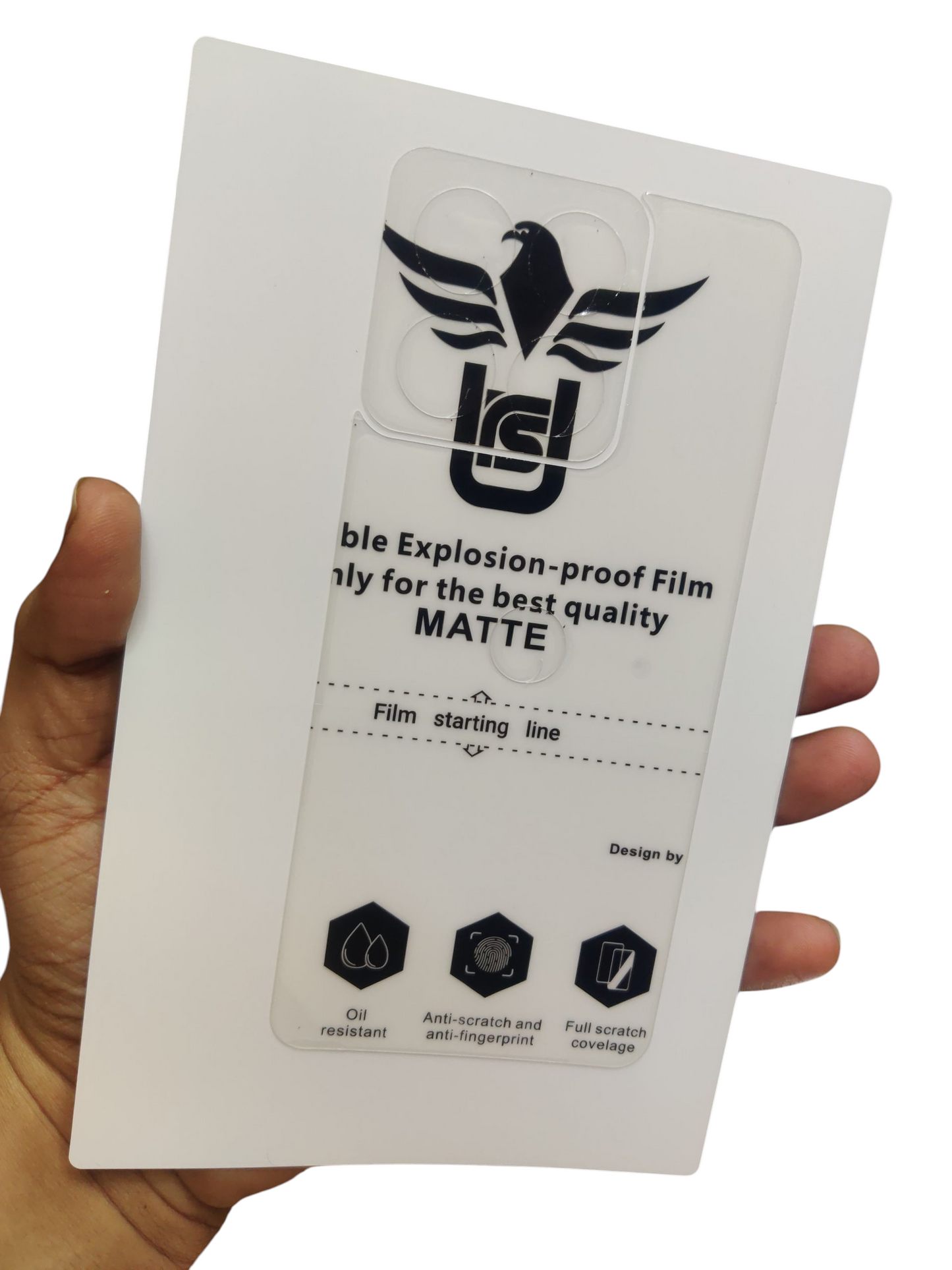 Motorola Moto Edge 60 Pro 5G Matte & Glossy Finish Back Lamination Membrane Protector Protection Guard - Royal Star
