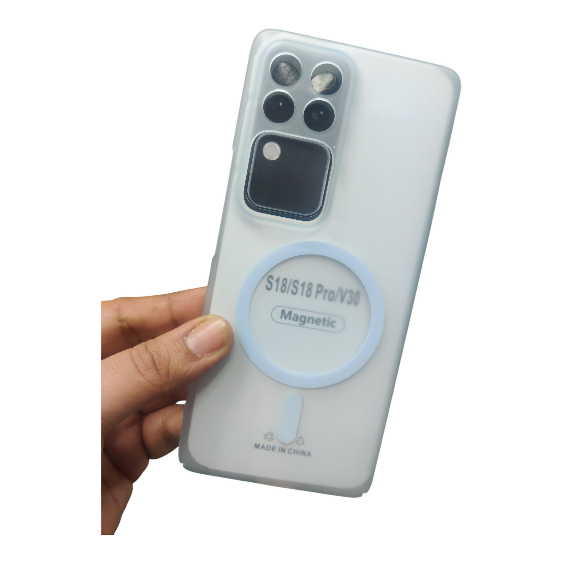 Vivo V30 & V30 Pro 5G Premium Quality Magsafe Matte Hard Plastic Back Cover Case - Royal Star