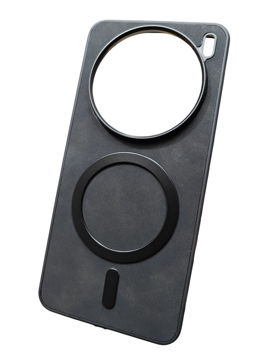 Vivo X200 5G Magsafe Premium Quality Leather ( Side Soft, Back Hard ) Back Cover Case