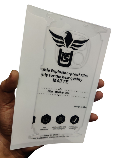 Xiaomi Redmi Note 14 Pro Plus Matte & Glossy Finish Back Lamination Membrane Protector Protection Guard