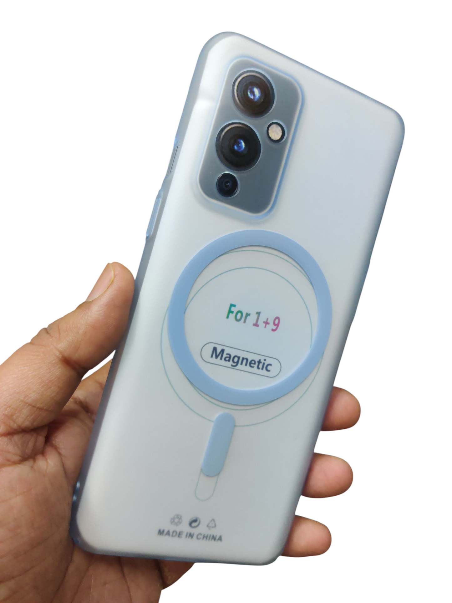 OnePlus 9 Premium Quality Magsafe Matte Hard Plastic Back Cover Case - Royal Star