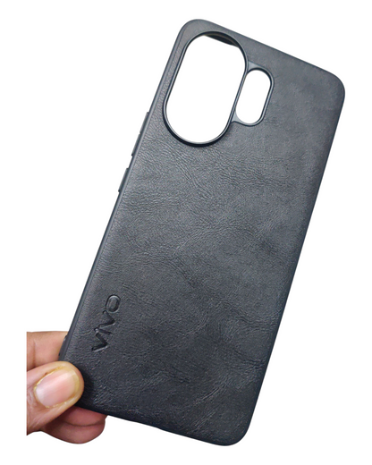 Vivo V60 / V60E / T4 Pro 5G Luxury Leather ( Side Soft, Back Hard ) Back Cover Case - Royal Star