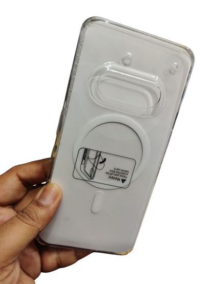 Nothing Phone 3A Anti Yellow Premium Quality Magsafe Crystal Clear Hard Plastic Back Cover Case