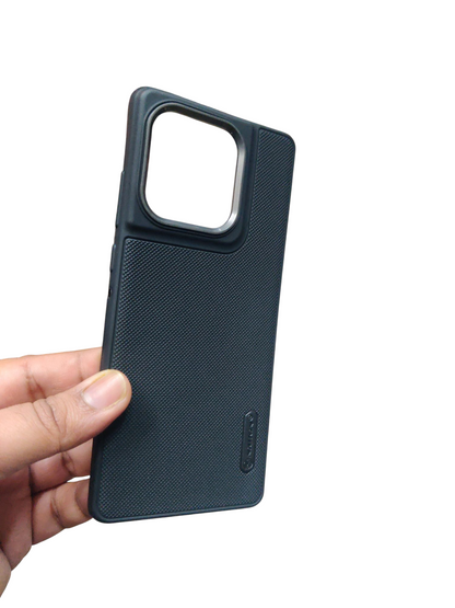 Motorola Moto Edge 60 Fusion 5G Premium Quality Silicon Soft Frosted Dotted Back Cover Case ( Black Color ) - Royal Star