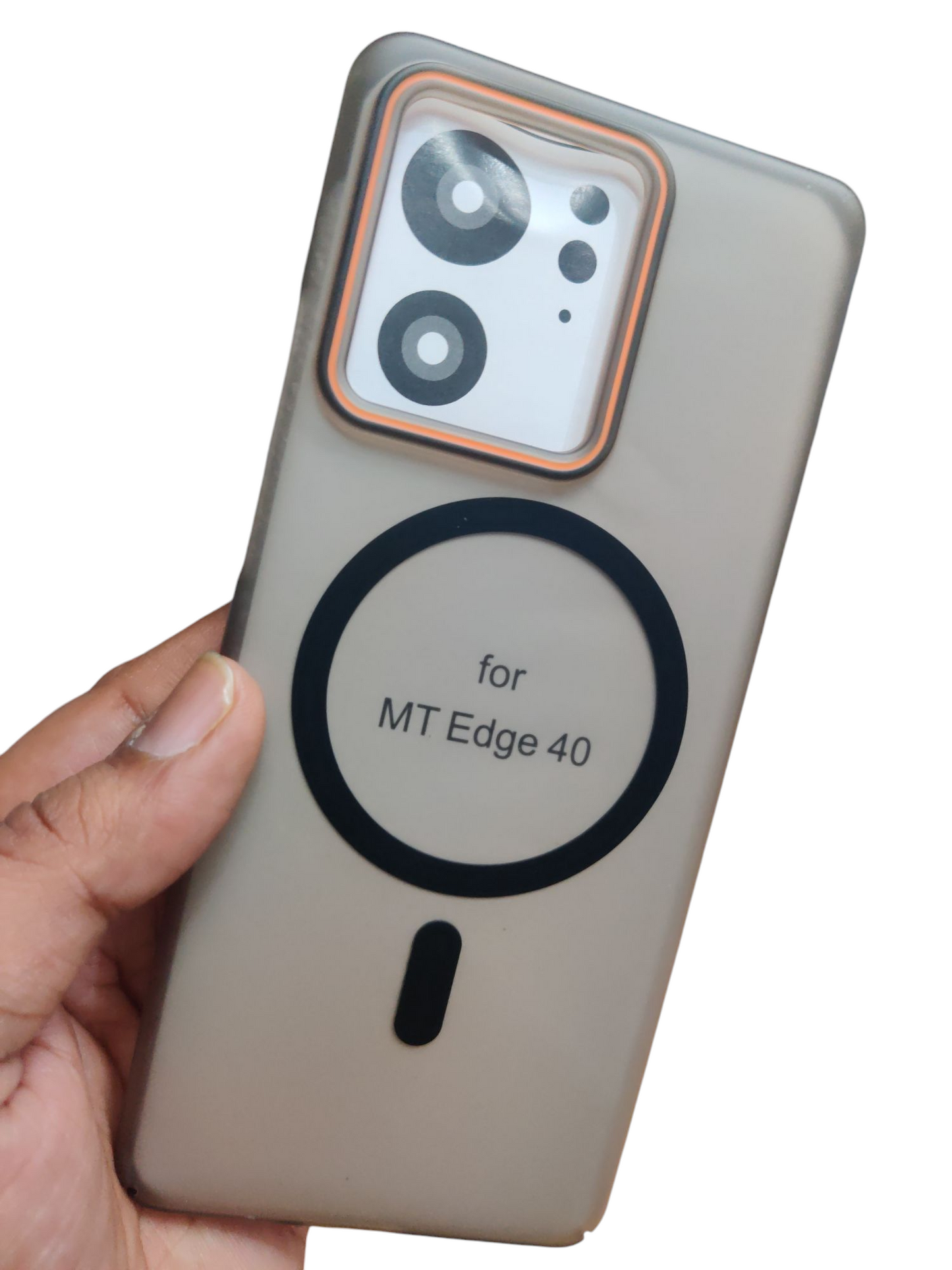 Motorola Moto Edge 40 Royal Star Premium Quality Magsafe Matte Hard Plastic Back Cover Case