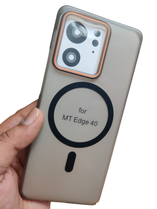 Motorola Moto Edge 40 Royal Star Premium Quality Magsafe Matte Hard Plastic Back Cover Case