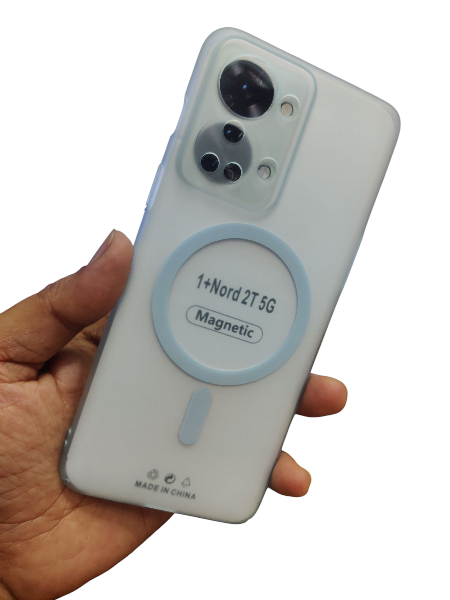 OnePlus Nord 2T 5G Premium Quality Magsafe Matte Hard Plastic Back Cover Case - Royal Star