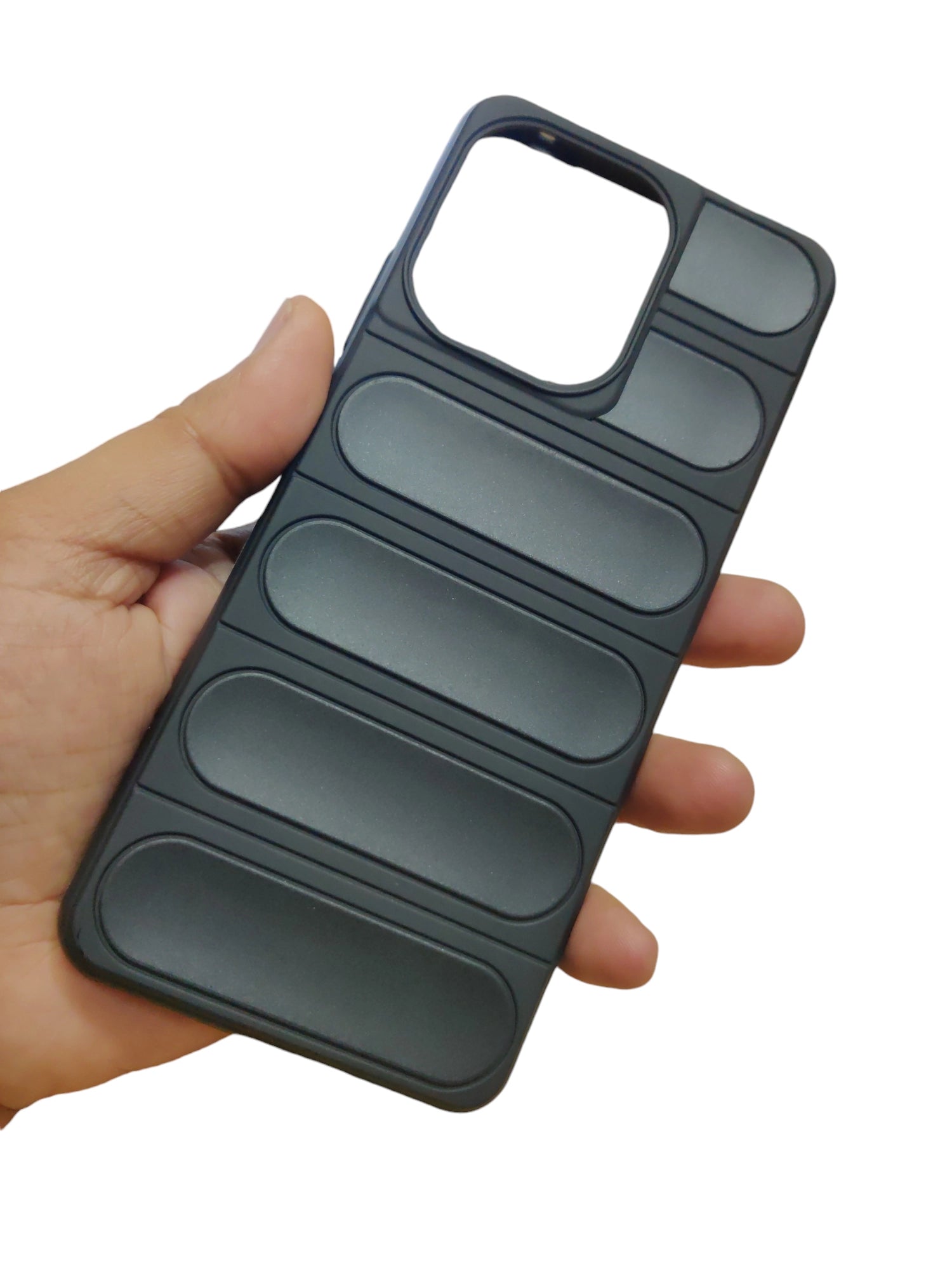 Motorola Moto Edge 50 Pro Premium Quality Silicon Soft Puff Back Cover Case - Royal Star