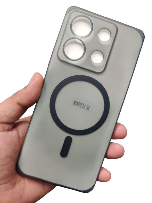 Xiaomi Redmi Note 13 5G Premium Quality Magsafe Matte Hard Plastic Back Cover Case