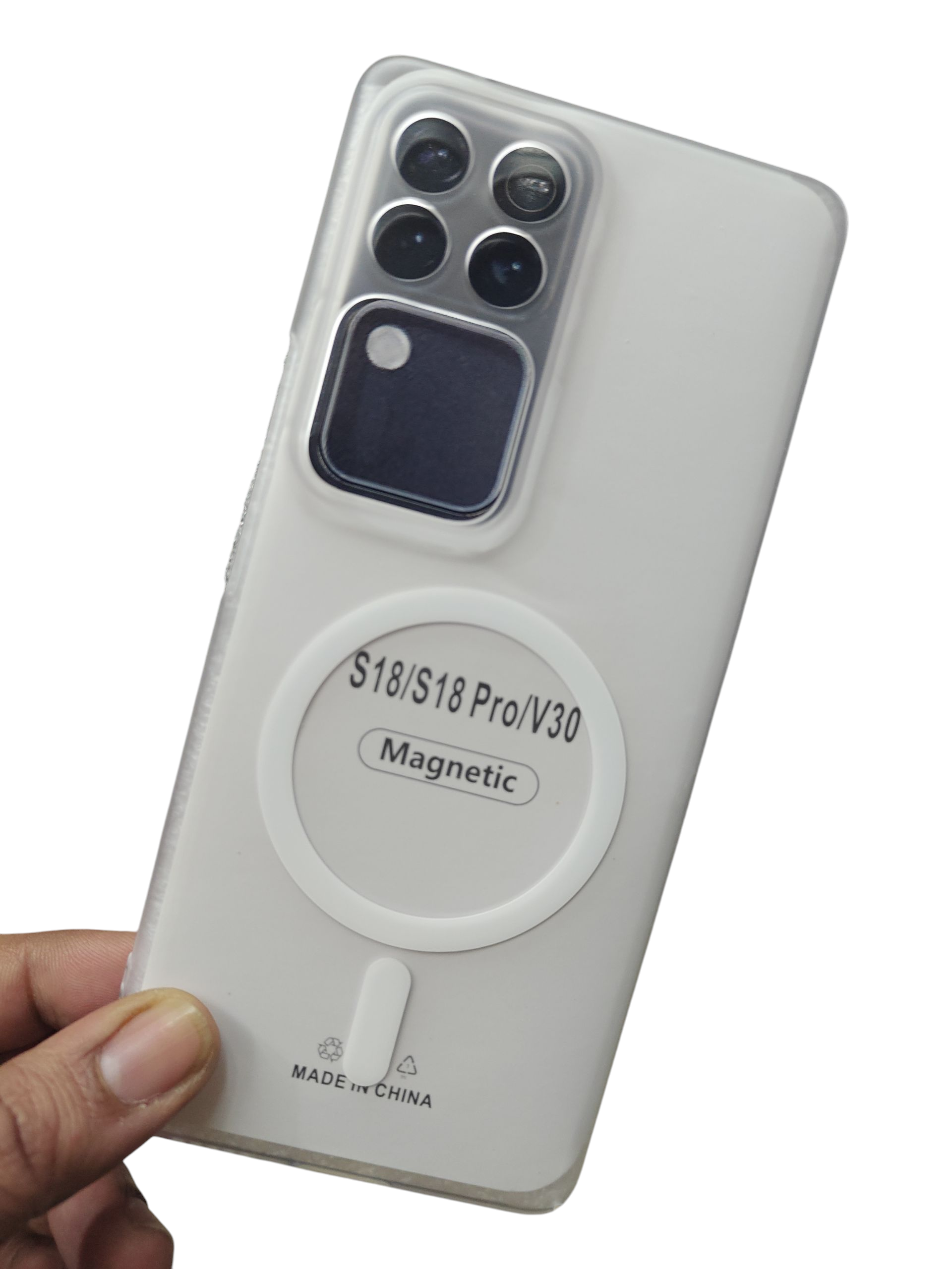 Vivo V30 & V30 Pro 5G Premium Quality Magsafe Matte Hard Plastic Back Cover Case - Royal Star