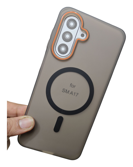 Samsung galaxy A17 5G Royal Star Premium Quality Magsafe Matte Hard Plastic Back Cover Case