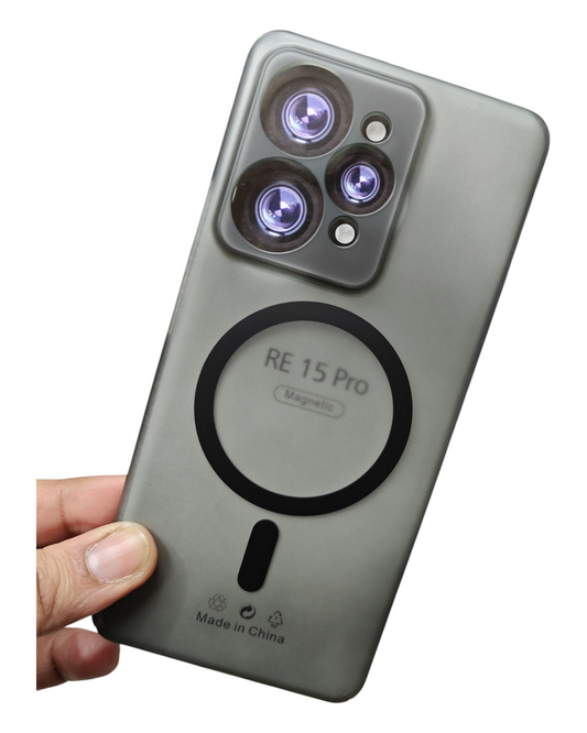 Realme 15 / Realme 15 Pro 5G Premium Quality Magsafe Matte Hard Plastic Back Cover Case