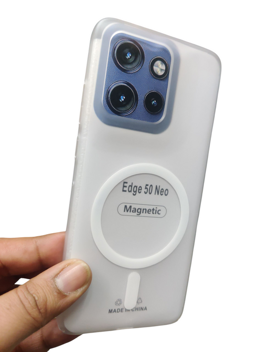 Motorola Moto Edge 50 Neo Premium Quality Magsafe Matte Hard Plastic Back Cover Case