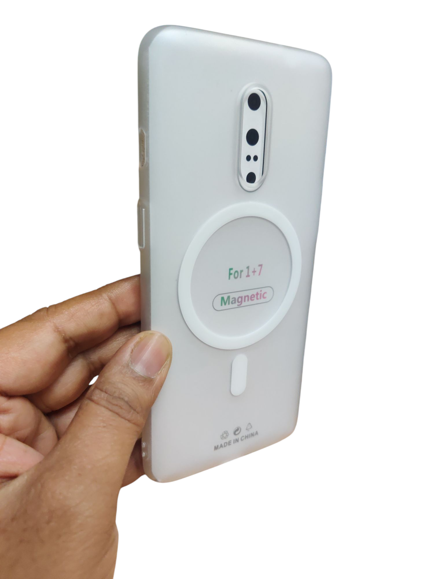 OnePlus 7 Premium Quality Magsafe Matte Hard Plastic Back Cover Case - Royal Star